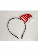 Christmas Creative Fashion Retro Red Christmas Hat White Fur Ball Party Prom Headband