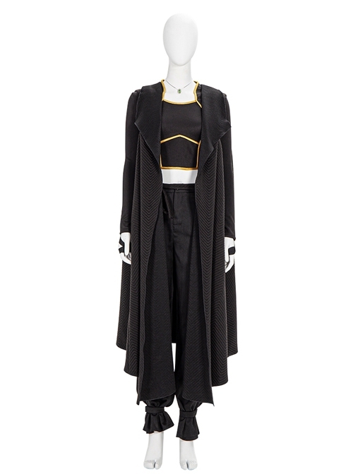 Shang-Chi And The Legend Of The Ten Rings Xia Ling Black Cloak Suit Halloween Cosplay Costume Full Set