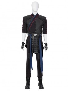 Shang-Chi And The Legend Of The Ten Rings Wen Wu Black Battle Suit Halloween Cosplay Costume Full Set