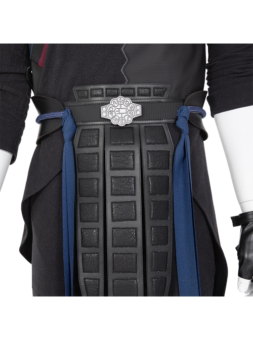Shang-Chi And The Legend Of The Ten Rings Wen Wu Black Battle Suit Halloween Cosplay Costume Full Set