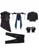 Shang-Chi And The Legend Of The Ten Rings Wen Wu Black Battle Suit Halloween Cosplay Costume Full Set