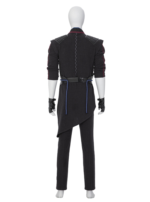 Shang-Chi And The Legend Of The Ten Rings Wen Wu Black Battle Suit Halloween Cosplay Costume Full Set