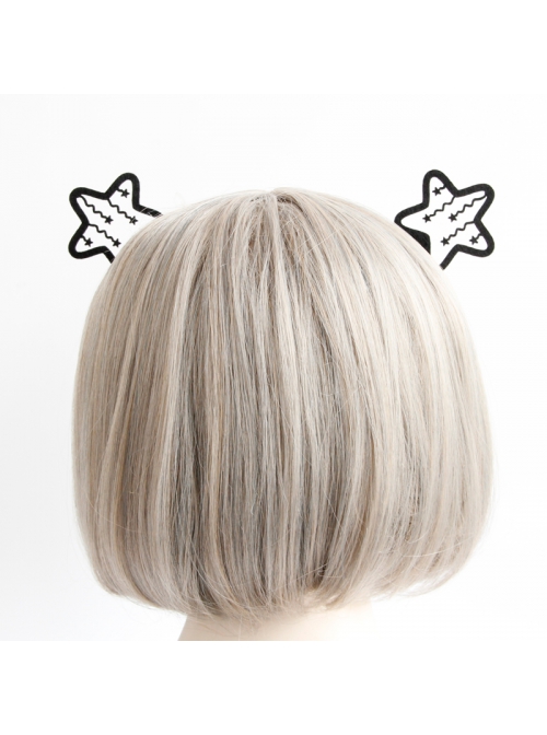 Retro Fashion Sexy Female Birthday Christmas Halloween Party Black Star Lace Headband