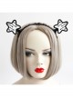 Retro Fashion Sexy Female Birthday Christmas Halloween Party Black Star Lace Headband