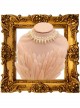 Fashion Elegant Baroque White Imitation Pearl Sexy Handmade Female Short Necklace