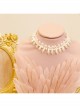Fashion Elegant Baroque White Imitation Pearl Sexy Handmade Female Short Necklace