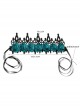 Halloween retro fashion gothic blue flowers black crown princess adult prom party hairband