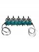 Halloween retro fashion gothic blue flowers black crown princess adult prom party hairband