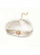 Simple Baroque Fashion Retro Female White Velvet Rope Imitation Pearl Short Necklace