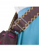Encanto Mirabel Cute Printing Blue Long Skirt Suit Halloween Cosplay Costume Full Set