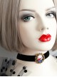 Simple Christmas Female Fashion Retro Personality Black Velvet Short Necklace