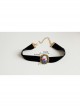 Simple Christmas Female Fashion Retro Personality Black Velvet Short Necklace