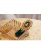 Christmas Retro Fashion Yellow Crystal Green Tassel Christmas Tree Female Brooch