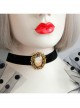 Christmas Retro Fashion Baroque Castle Black Velvet Rope Female Choker