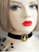 Retro Christmas Tree Wild Fashion Christmas Black Velvet Rope Female Short Necklace