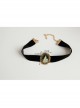 Retro Christmas Tree Wild Fashion Christmas Black Velvet Rope Female Short Necklace