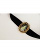 Retro Christmas Tree Wild Fashion Christmas Black Velvet Rope Female Short Necklace