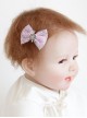 Fashion Cute Snowflake Purple Bow Girl Child Baby Cloth Small Hairpin