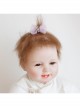 Fashion Cute Snowflake Purple Bow Girl Child Baby Cloth Small Hairpin