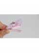Fashion Cute Snowflake Purple Bow Girl Child Baby Cloth Small Hairpin