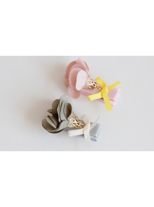 Fashion Cute Petal Bow Festival Birthday Child Girl Princess Baby Hairpin