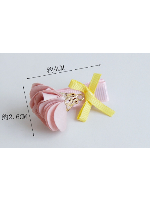 Fashion Cute Petal Bow Festival Birthday Child Girl Princess Baby Hairpin