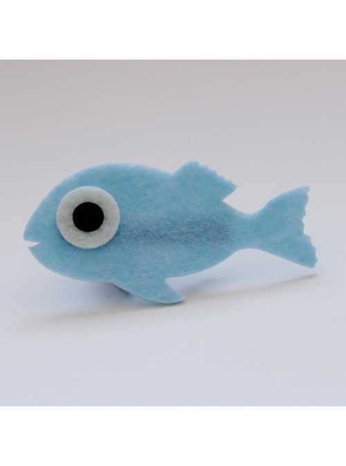 Fashion Cute Holiday Cartoon Fish Children Female Baby Fabric Creative Hairpin
