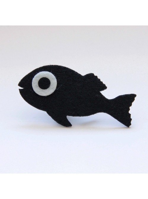 Fashion Cute Holiday Cartoon Fish Children Female Baby Fabric Creative Hairpin