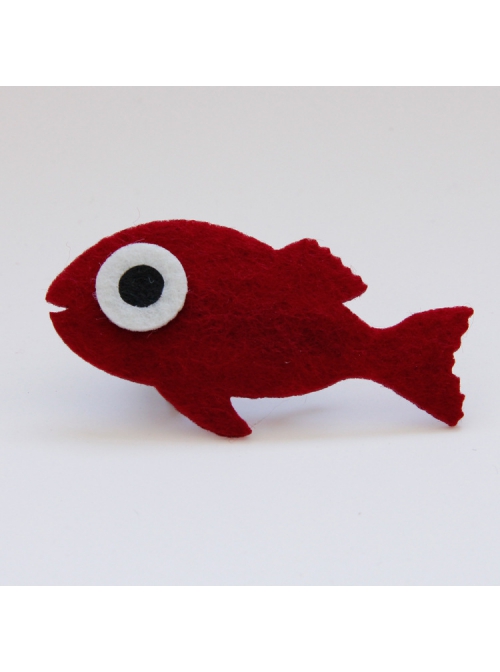 Fashion Cute Holiday Cartoon Fish Children Female Baby Fabric Creative Hairpin