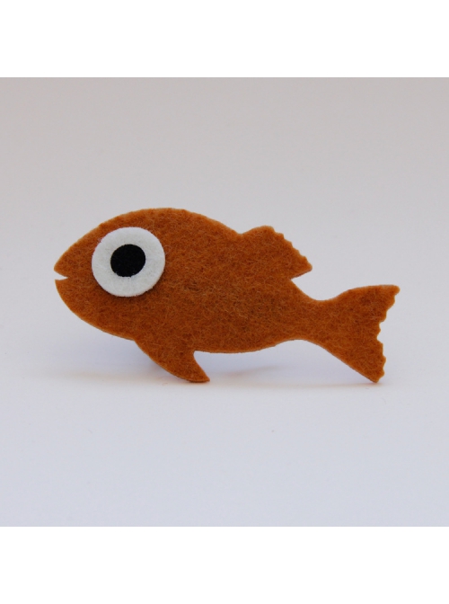 Fashion Cute Holiday Cartoon Fish Children Female Baby Fabric Creative Hairpin