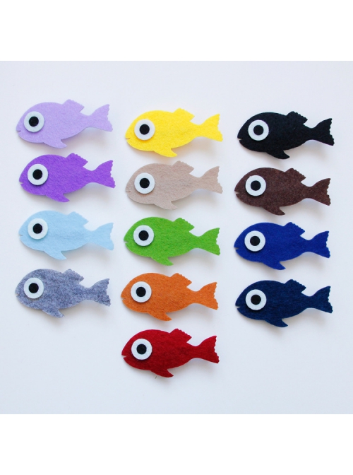 Fashion Cute Holiday Cartoon Fish Children Female Baby Fabric Creative Hairpin