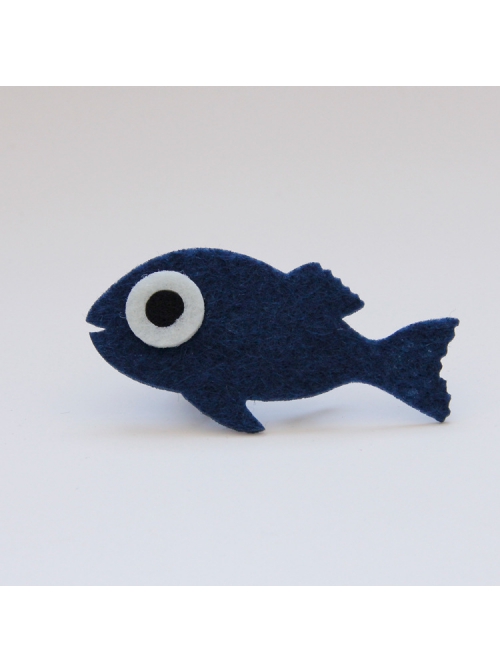 Fashion Cute Holiday Cartoon Fish Children Female Baby Fabric Creative Hairpin