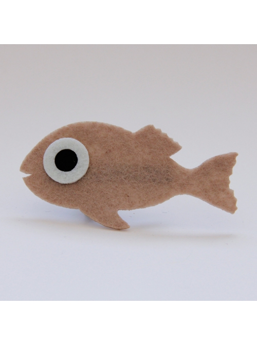 Fashion Cute Holiday Cartoon Fish Children Female Baby Fabric Creative Hairpin