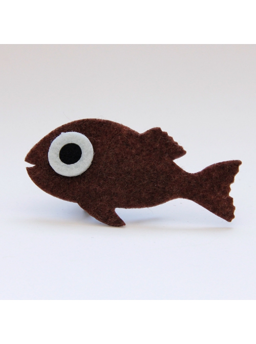 Fashion Cute Holiday Cartoon Fish Children Female Baby Fabric Creative Hairpin