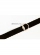 All-Match Retro Fashion Personality Black Velvet Belt Metal Ring Pearl Female Short Necklace