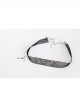 Fashion Retro Personality Simple Female Black Mesh Letter Collar