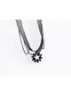 Punk Retro Fashion Personality Black Female Star Tassel Gear Mesh Collar