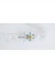 Fashion Sweet Girl Cute Blue Flowers White Lace Bride Female Collar