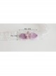 Lolita Girl Cute Fashion Personality Purple Flower White Lace Elastic Collar