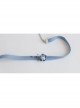 Fashion Pearl Blue Flowers Denim Cord Leisure Simple All-Match Female Collar