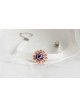 Fashion Fashion Simple Elegant Purple Flowers White Velvet Rope Female Short Collar