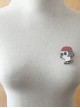 Cute Fashion Personality Cartoon Red Hat Sunglasses Short Hair Girl Female Brooch