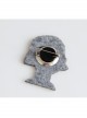 Cute Fashion Personality Cartoon Red Hat Sunglasses Short Hair Girl Female Brooch