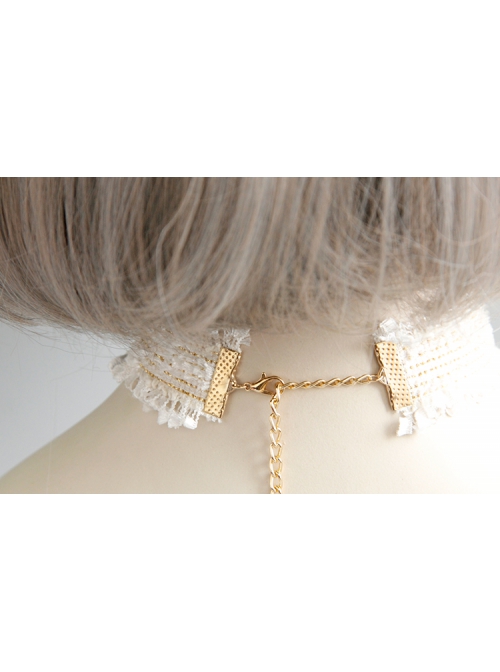 Palace Retro Gothic Fashion Black Velvet Rope All-match Libra Pendant Female Short Necklace