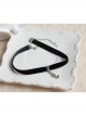 Baroque Retro Fashion Simple Mermaid Pendant Black Velvet Female Choker