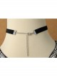 Baroque Retro Fashion Simple Mermaid Pendant Black Velvet Female Choker