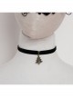 Simple Retro Christmas Tree Fashion Black Velvet Ribbon Female Short Necklace