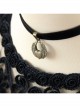 Retro Personality Fashion Black Velvet Rope Love Wings Pendant Simple Female Short Necklace