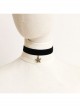 Fashion Retro Simple Starfish Pendant Black Velvet Rope Female Short Necklace