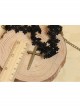 Gothic Retro Fashion Personality Vampire Cross Pendant Black Lace Female Choker